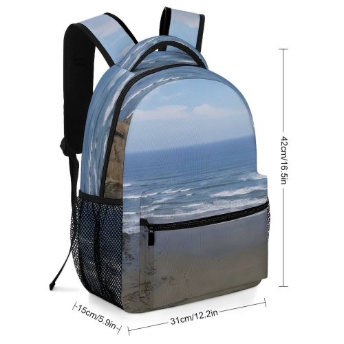 yanfind Children's Backpack Cliff Outdoors Promontory Ruta Del Spondylus Montaita Ecuador Grey Preschool Nursery Travel Bag
