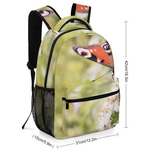 yanfind Children's Backpack Birds Insect Invertebrate Butterfly Plant Pollen Public Domain Preschool Nursery Travel Bag