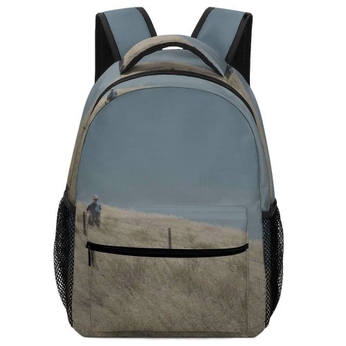 yanfind Children's Backpack Grey Field Grassland Outdoors Slope  Luis Grass Plant United States Savanna Preschool Nursery Travel Bag