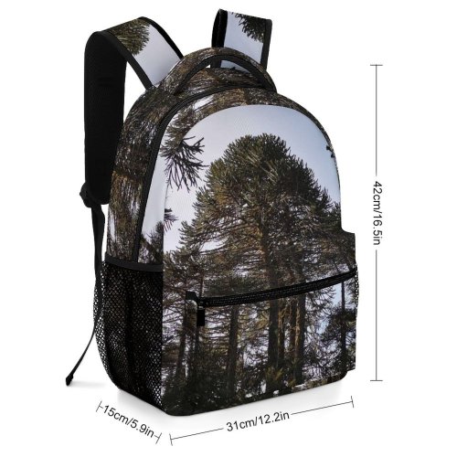 yanfind Children's Backpack Abies Pine Plant Forest Domain Pictures Araucanía Tree Fir Araucaria Vegetation Preschool Nursery Travel Bag