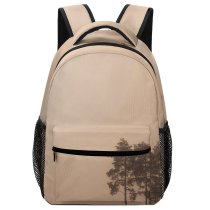 yanfind Children's Backpack Fog Outdoors Mist HQ Landscape Pine Silouhette Tree Forest Preschool Nursery Travel Bag