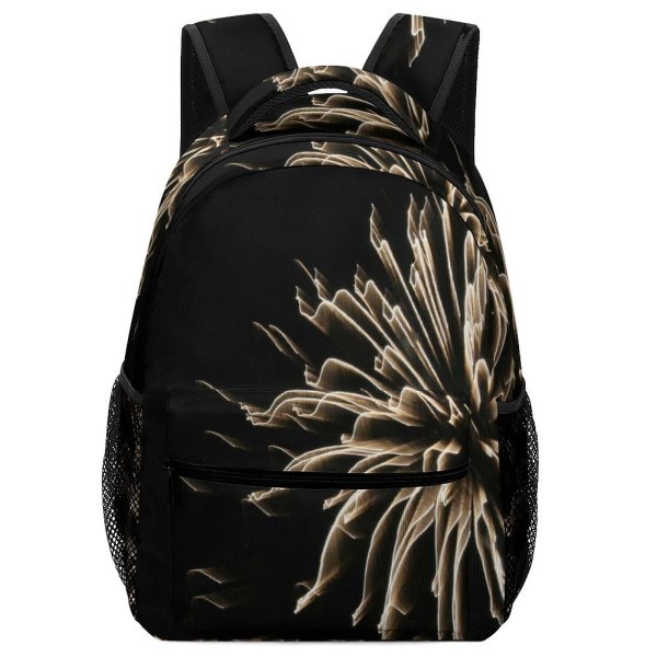 yanfind Children's Backpack Fireworks Light Fire Rocket Glare Explosion Explode Bang Sky Night Celebrate Preschool Nursery Travel Bag