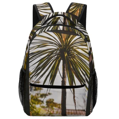 yanfind Children's Backpack  Lime Tree Arbour Porch Garden Summer Plant Light Purple Arecaceae Preschool Nursery Travel Bag