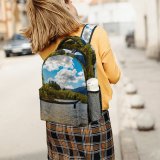 yanfind Children's Backpack Grass Landscape Daylight Mountains Sky Outdoors Forest Scenic Trees Woods Lake Clouds Preschool Nursery Travel Bag