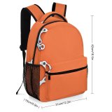 yanfind Children's Backpack Bike Chain Industrial Metal Linked Design Shiny Six Gear Font Insubstantial Digit Preschool Nursery Travel Bag