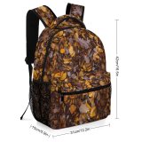yanfind Children's Backpack Ground Texture Leaf Leaves Foliage Dry HQ Fall Autumn Soil Forest Tree Preschool Nursery Travel Bag