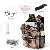 yanfind Children's Backpack Festive Foliage Dianthus Elegant Floral Botany Bouquet Plant Pastel Romance Peony Preschool Nursery Travel Bag