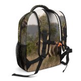 yanfind Children's Backpack Grassland Barbaric Outdoors Daylight Kruger Deer Horn Savanna Bush Grass Gazelle Wild Preschool Nursery Travel Bag