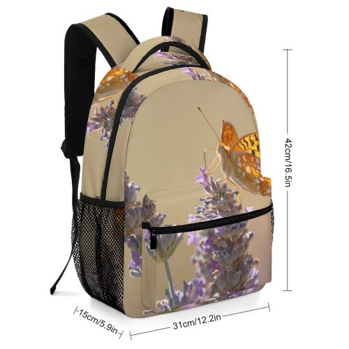 yanfind Children's Backpack Butterfly Plant Insect Invertebrate Bee Honey  Flower Monarch Papillon Public Domain Preschool Nursery Travel Bag