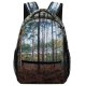 yanfind Children's Backpack Abies Plant Woodland Forest Wilderness  Pictures Outdoors Grey Tree Fir Preschool Nursery Travel Bag