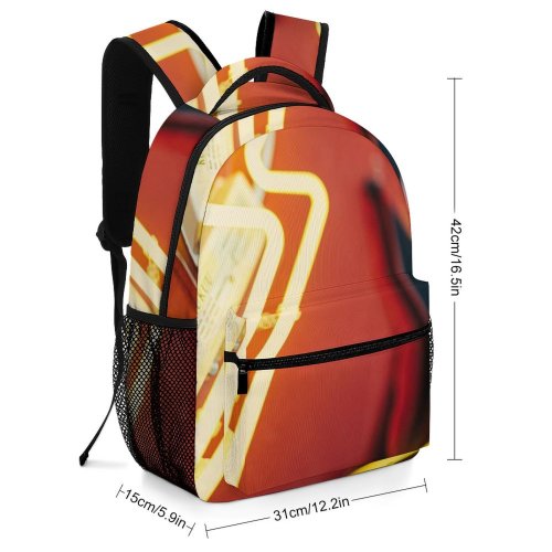 yanfind Children's Backpack Festive Inspiration Detail Vibrant Shimmer Magic Gloss Shiny Lamp Mirror Mystery Preschool Nursery Travel Bag