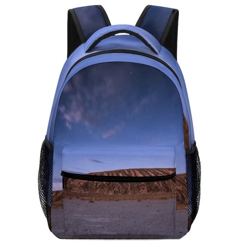 yanfind Children's Backpack Evening Salt Sky Wanderlust  Mountainscape Sand Dusk  Flats Travel Preschool Nursery Travel Bag