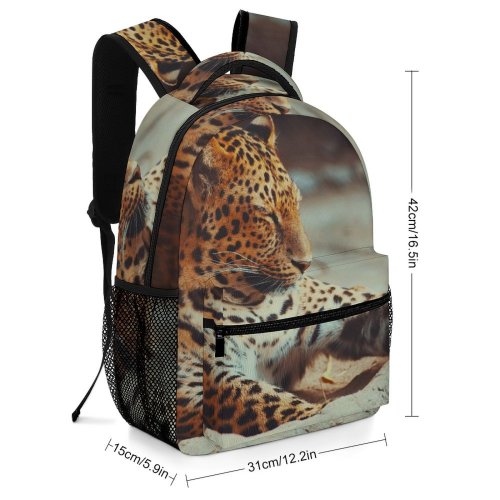 yanfind Children's Backpack Leopard Big Cat Safari Wild  Wildlife _ Preschool Nursery Travel Bag