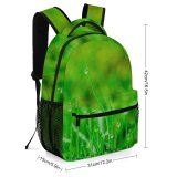 yanfind Children's Backpack  Purity Dew  Meadow Grass Hayfield Waterdrops Macro Growth  Droplets Preschool Nursery Travel Bag