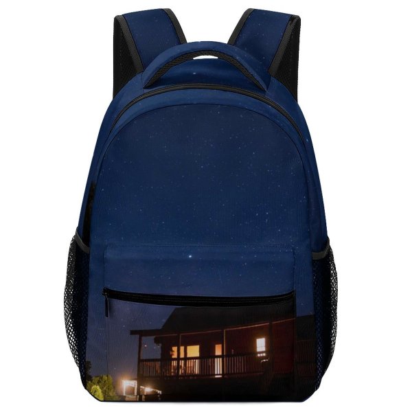 yanfind Children's Backpack Dark Home Astrophotography Dwelling Evening Space Nebula Galaxy Cosmos Stellar Celestial Nighttime Preschool Nursery Travel Bag