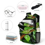 yanfind Children's Backpack Frog Amphibian Wildlife Plant  Bud Flora Flower Sprout Winder United States Preschool Nursery Travel Bag