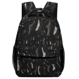 yanfind Children's Backpack Dark H Droplets Glass O Texture Drops Liquid Preschool Nursery Travel Bag