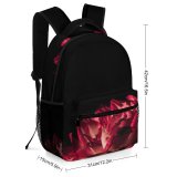 yanfind Children's Backpack Beautiful Dark  Light Still Blooming Studio Floating Flora Petals Art Minimal Preschool Nursery Travel Bag