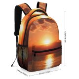 yanfind Children's Backpack Golden Clouds Sunset Iphone Beach Galaxy Samsung Sunrise Hour Lake Dawn Sky Preschool Nursery Travel Bag