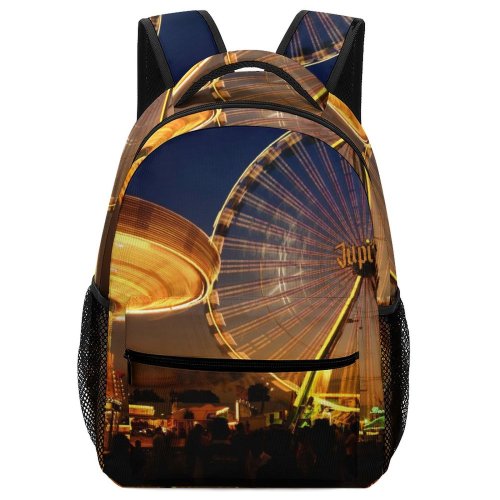 yanfind Children's Backpack Amusement Fair Festival Park Fairground Rides Exposure Lights Carnival Ferris Wheel Preschool Nursery Travel Bag