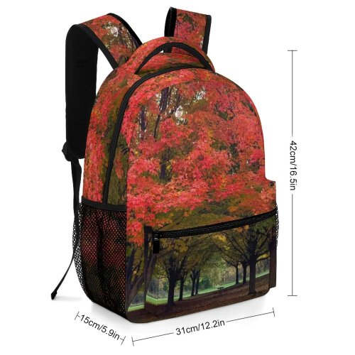 yanfind Children's Backpack Leaf Plant Creative Michigan Pictures Outdoors Tree Vegetation Leaves Soothing Calm Preschool Nursery Travel Bag
