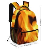 yanfind Children's Backpack Flames Burn Texture Hot Fire Flame Heat Preschool Nursery Travel Bag
