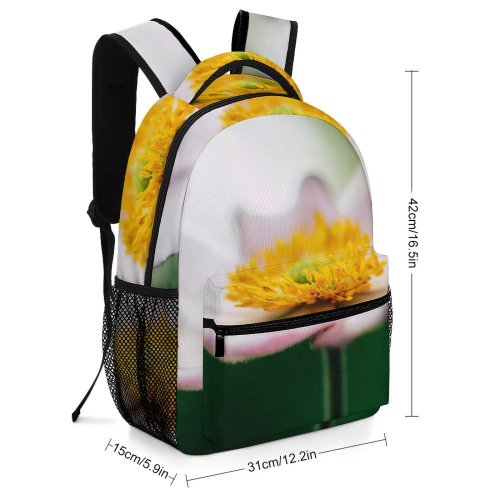 yanfind Children's Backpack Flower Cosmos Pollen  Bloom Plant Detail Macro Flora Growth Spring Blooming Preschool Nursery Travel Bag