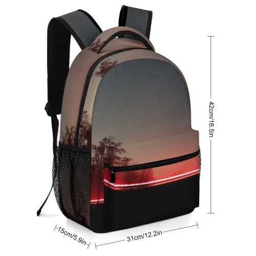 yanfind Children's Backpack Evening Light Cosmos Gescher Rays Outdoors Starry Constellation Streaks NRW Outside Preschool Nursery Travel Bag
