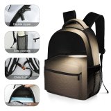 yanfind Children's Backpack Dark Lighting Texture Light Illuminated Lamp Night Wall Gold Preschool Nursery Travel Bag