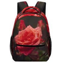 yanfind Children's Backpack Carnation  Rose Plant Bud Macro Flora Droplet Detail Free Flower Preschool Nursery Travel Bag