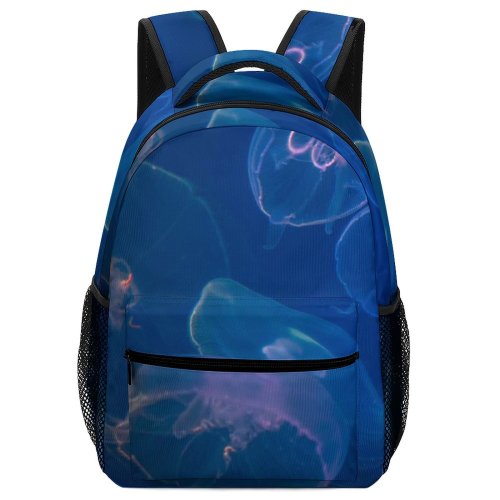 yanfind Children's Backpack Light Abstract Aquarium Marine Deep Jellyfish Underwater Biology  Ocean Preschool Nursery Travel Bag