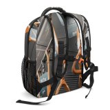 yanfind Children's Backpack Drive Bus Industrial City Design Illuminate Lamp Safety Nobody Below Empty Destination Preschool Nursery Travel Bag