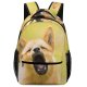 yanfind Children's Backpack Dog Pet Kainulasjrvi Sweden Yawning Barking Golden Fur Mouth  Chow Stock Preschool Nursery Travel Bag