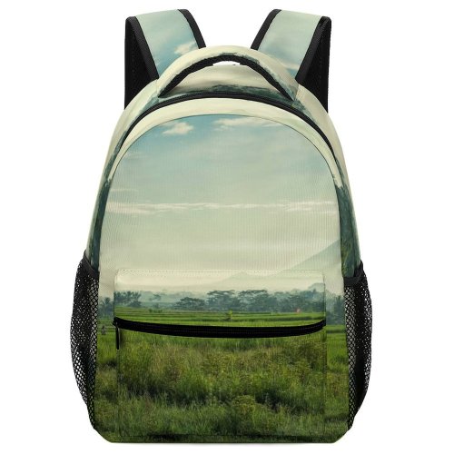 yanfind Children's Backpack Countryside Creative Badung Grassland Outdoors Bali Abiansemal Field Kabupaten Paddy Images Preschool Nursery Travel Bag