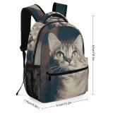 yanfind Children's Backpack Nose Pet Ears Pictures Grey Kitten Gato Free Whiskers Cat Preschool Nursery Travel Bag