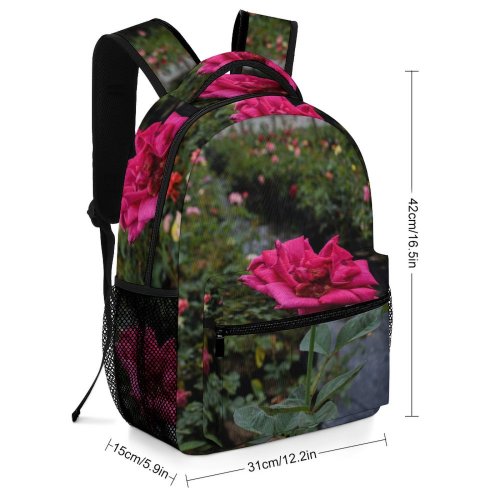 yanfind Children's Backpack  Flower Geranium Plant Rose Vegetation Acanthaceae Petal Bush Preschool Nursery Travel Bag