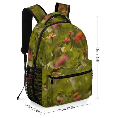 yanfind Children's Backpack Field Grassland Outdoors Countryside Farm Rural Plant Meadow  Flower Geranium Petal Preschool Nursery Travel Bag