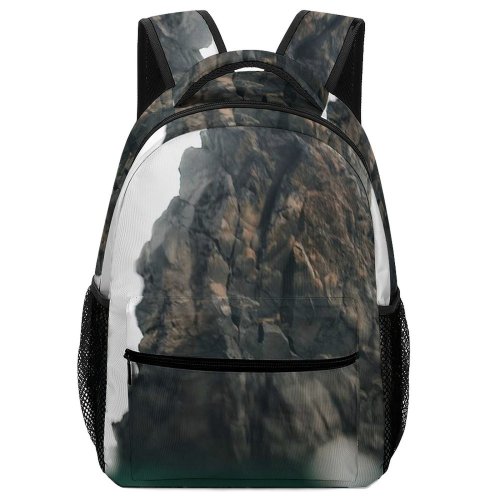 yanfind Children's Backpack Cliff Outdoors Ocean Sea Grey Promontory Shoreline  D'agde Agde France Land Preschool Nursery Travel Bag
