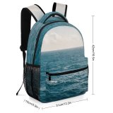 yanfind Children's Backpack Beautiful Coast H Vacation Surf Sunset Landscape Travel  Turquoise  Wave Preschool Nursery Travel Bag