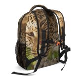 yanfind Children's Backpack Leopard Big Cat Wild Panthera Whiskers Wildlife Preschool Nursery Travel Bag