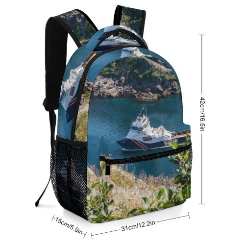 yanfind Children's Backpack Bay Plants John's. St. Grass Landscape Daylight Travel Island Beach Houses Newfoundland Preschool Nursery Travel Bag