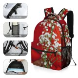 yanfind Children's Backpack Elegant Serene Floral Vogue Winter Bouquet Sensual Beautiful Delicate Romance Branch Preschool Nursery Travel Bag