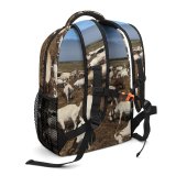 yanfind Children's Backpack Field Grassland Outdoors Countryside Farm Rural Grazing Meadow Pasture Ranch Cattle Cow Preschool Nursery Travel Bag