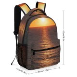 yanfind Children's Backpack Golden Coast Rocky Sunlight Sunset Light Beach Sunrise Tropical Hour Preschool Nursery Travel Bag