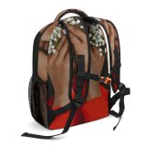 yanfind Children's Backpack Beautiful Flowers Hands Turtleneck Afro Wear Portrait Embarrassed Female Pretty Shy Sweater Preschool Nursery Travel Bag