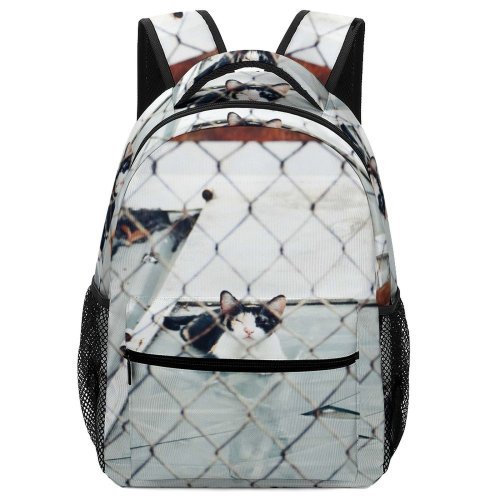 yanfind Children's Backpack Net Enclosure  Wire Chain Fence Forbidden Barbed Web Cage Jail Danger Preschool Nursery Travel Bag