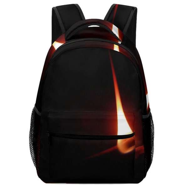 yanfind Children's Backpack Flame Fire Inciense Stick Burn Hot Warm Mistic Esoteric Consume Love Darkness Preschool Nursery Travel Bag