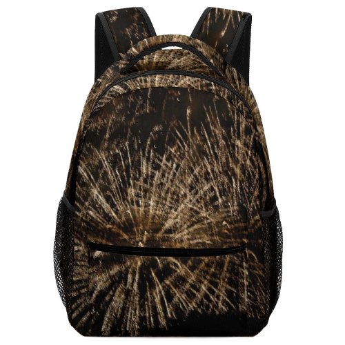 yanfind Children's Backpack Disneyland Fireworks Sparkle Fourth July Night Sky Firework Darkness Midnight Event Fte Preschool Nursery Travel Bag