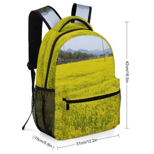 yanfind Children's Backpack Field Grassland Outdoors Countryside Farm Meadow Rural Public Domain Preschool Nursery Travel Bag