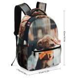 yanfind Children's Backpack  Focus Ribbons Dog Cage Affection Depth Closed Care Field Love Pet Preschool Nursery Travel Bag